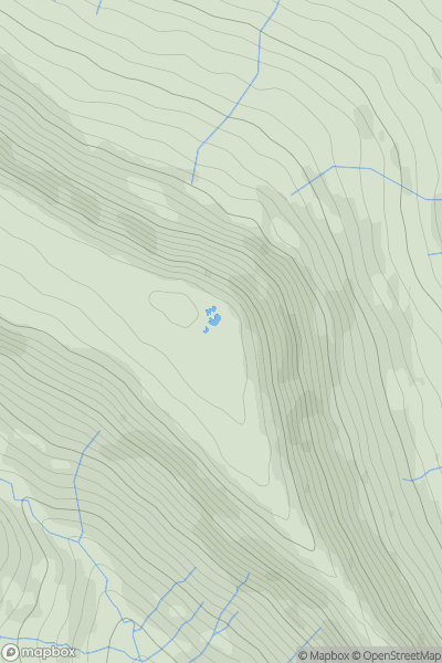 Thumbnail image for Black Hill [Welsh Borders S] showing contour plot for surrounding peak